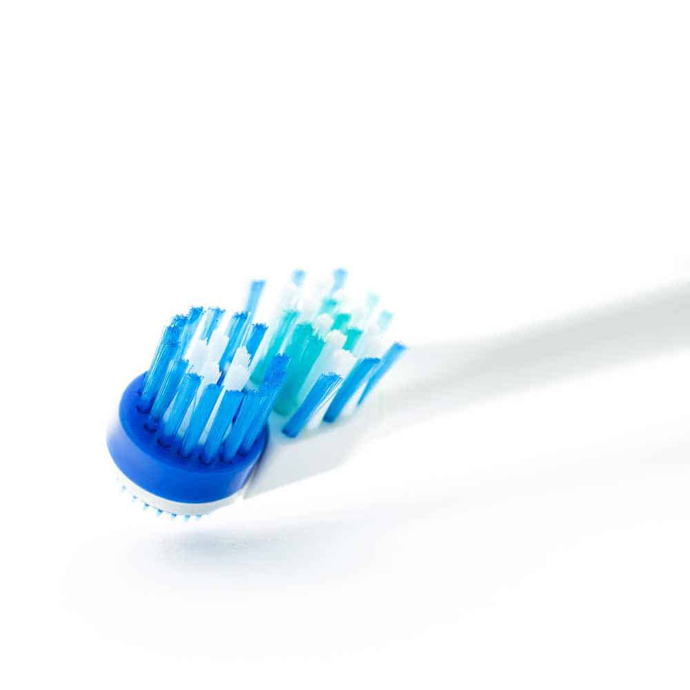 Close-up of specialist manual toothbrush head