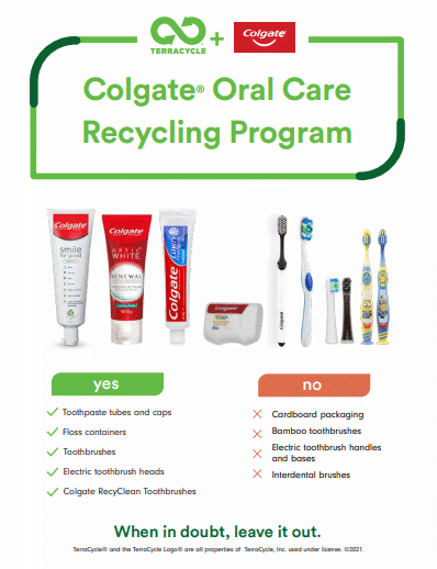 colgate terracycle australia recycling programme what's accepted