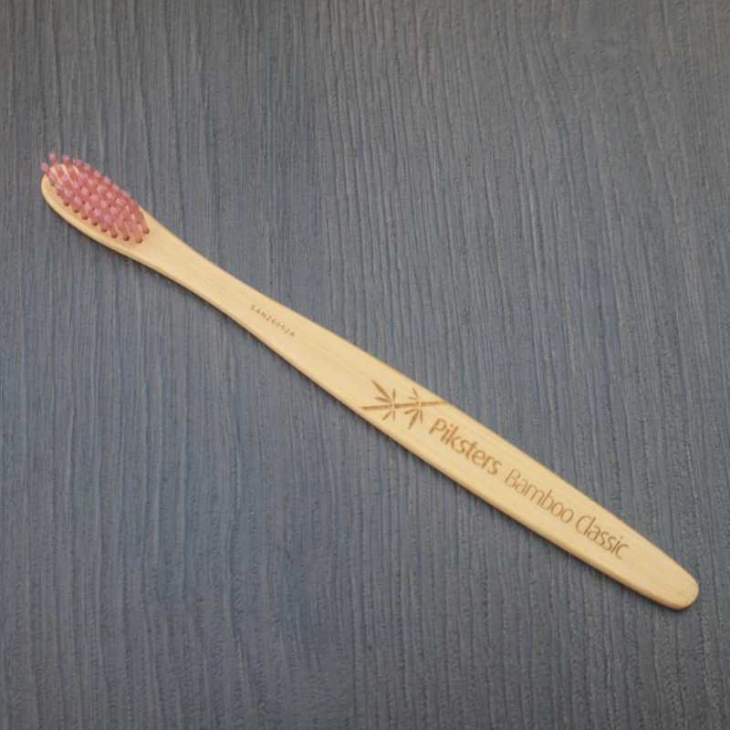 piksters bamboo toothbrush full shot of brush