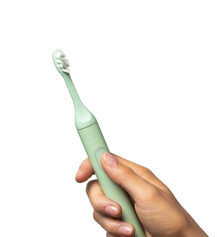 hand gripping electric toothbrush