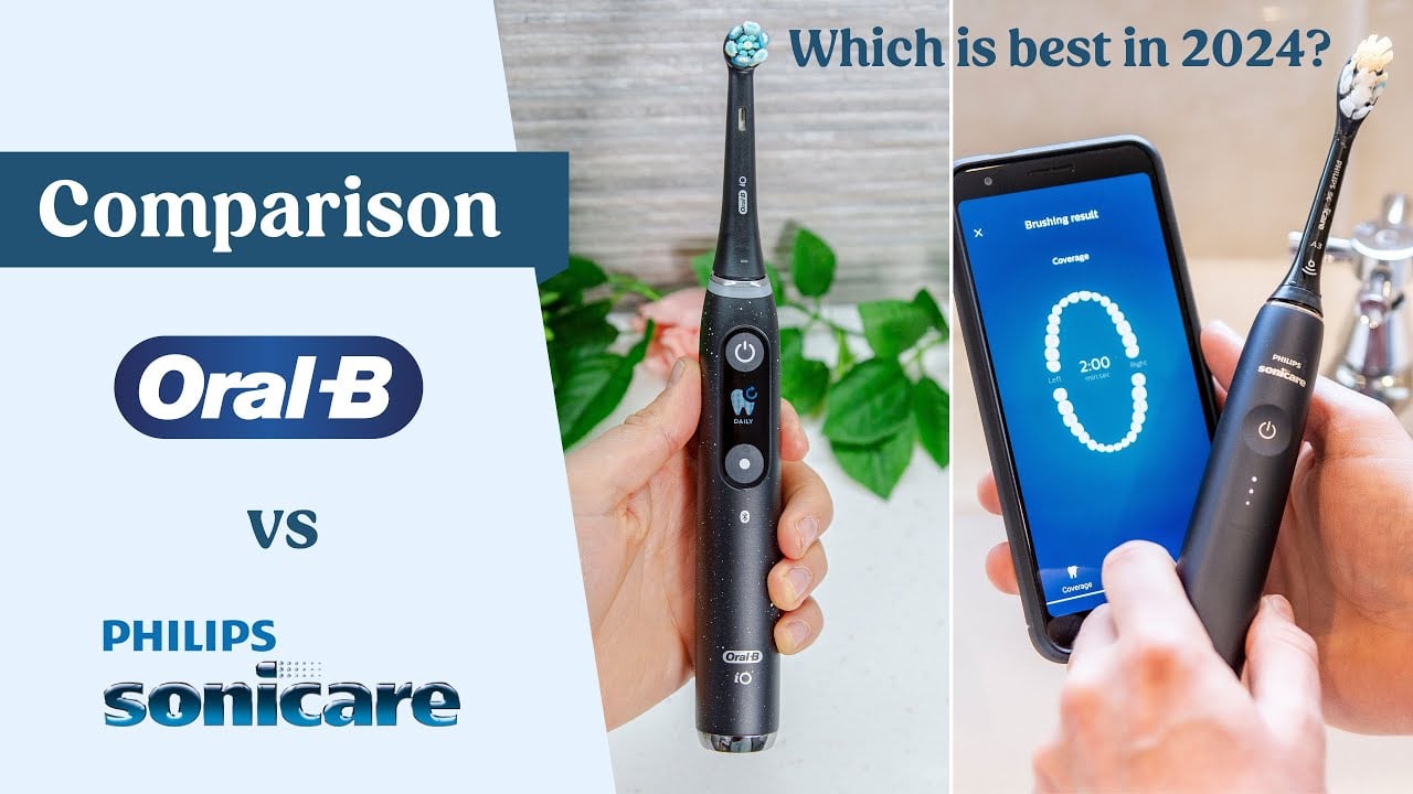 Video Thumbnail: Oral-B vs Sonicare 2024