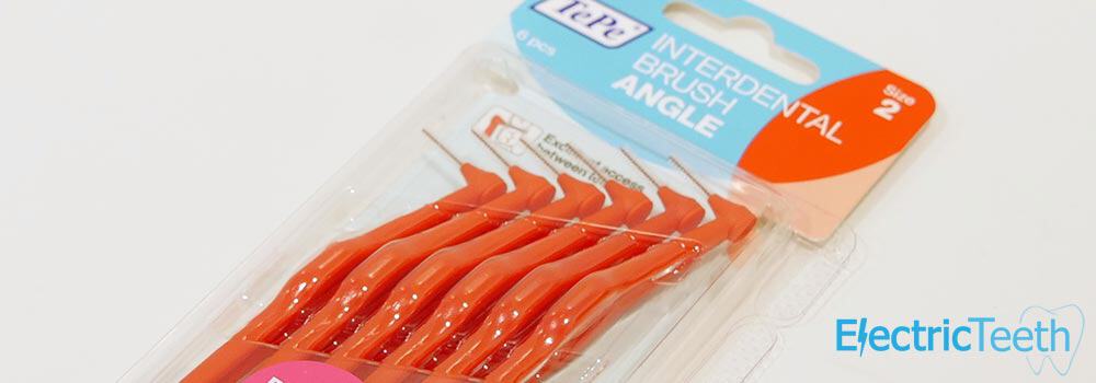 TePe Angle Interdental Brushes in their packaging