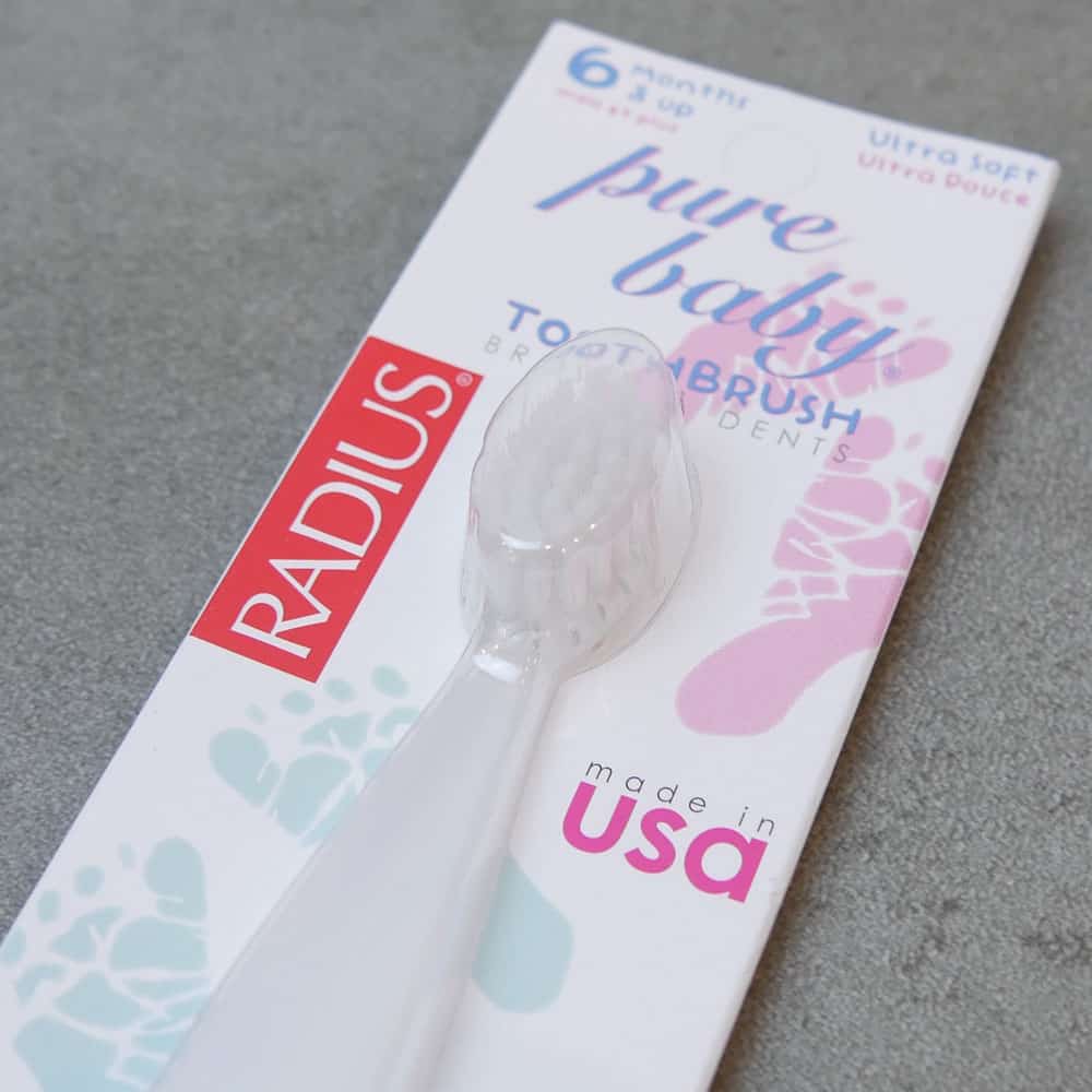 The Radius Pure is a good toothbrush for 6 to 18 month year olds