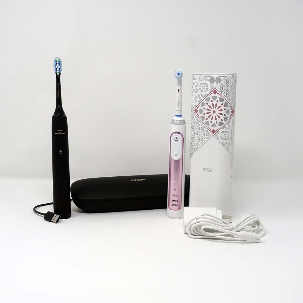Sonicare DiamondClean 9000 with travel case and Oral-B Genius X