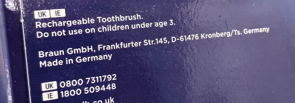 Made In Germany Electric Toothbrush