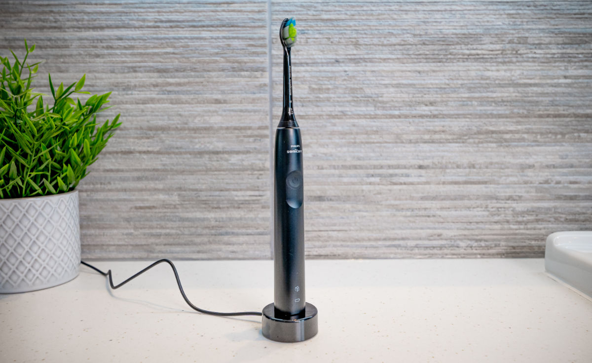 Sonicare 4100 Series on charging stand