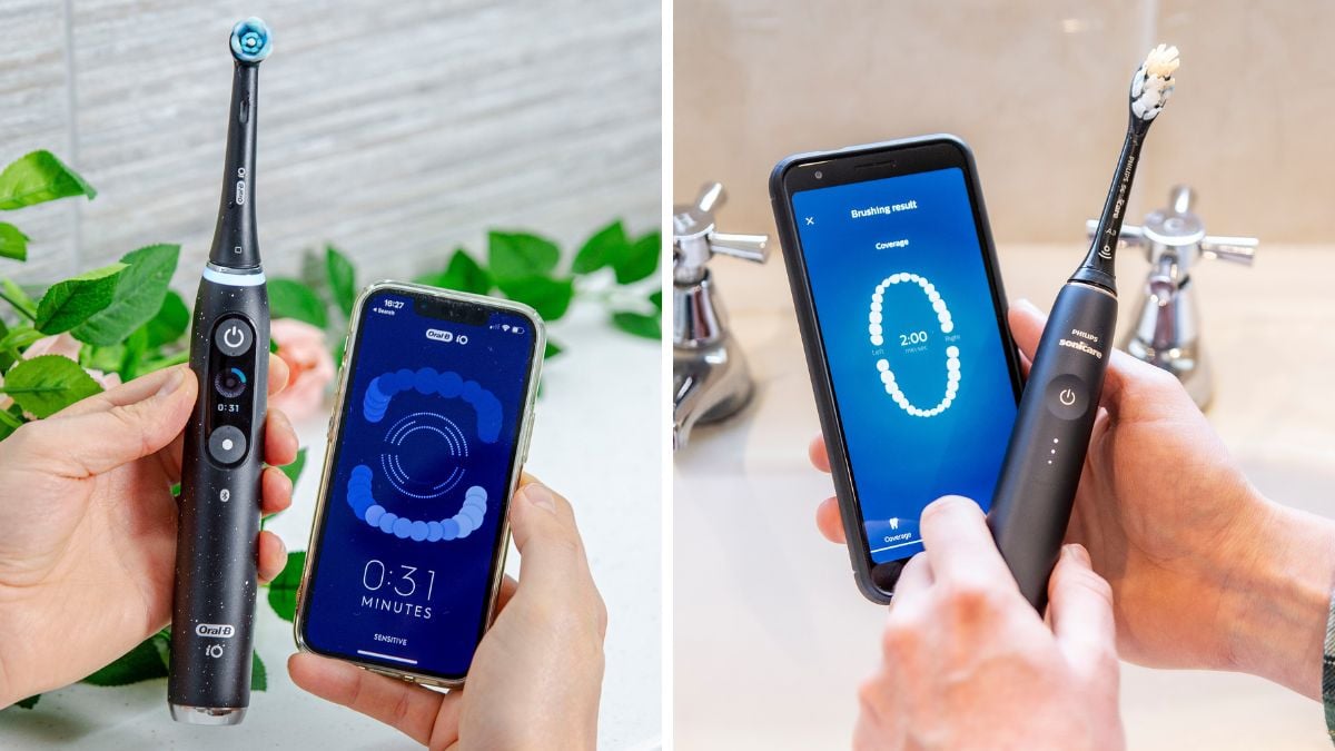 Oral-B iO vs Sonicare DiamondClean 1