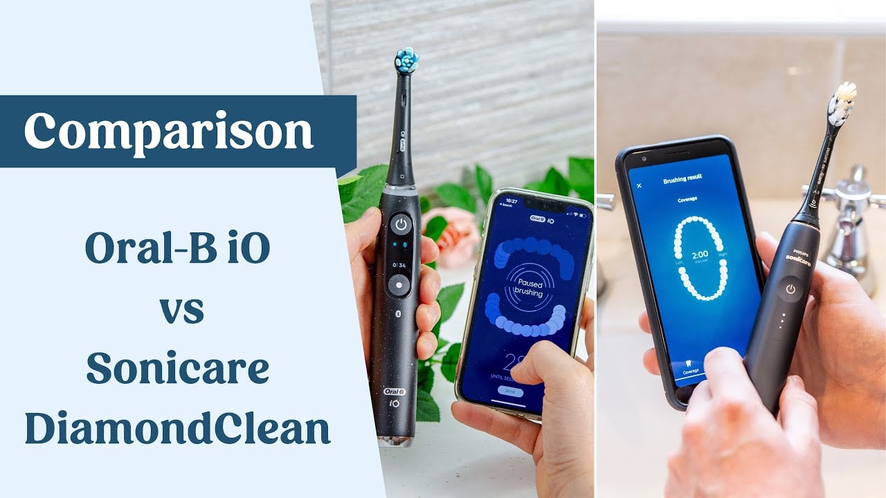 Video Thumbnail: Oral-B iO vs Sonicare DiamondClean