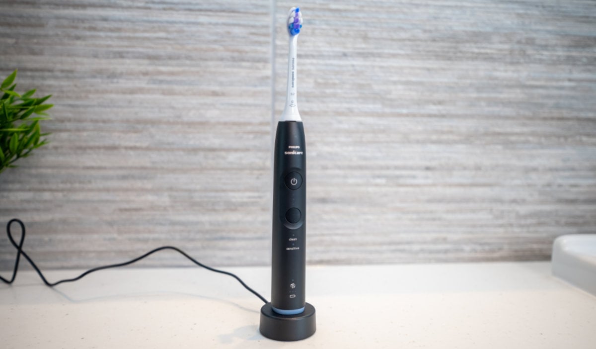 Philips Sonicare Series 6100 on its charging stand