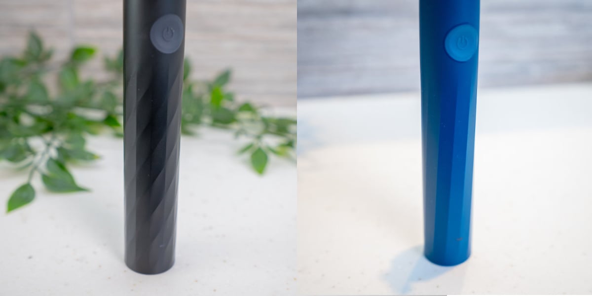Sonicare 1100 and 2100 handles close up