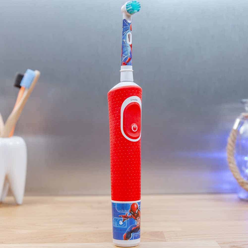 Red Spiderman Oral-B Kids electric toothbrush