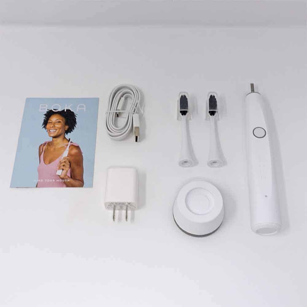 Boka electric toothbrush box contents