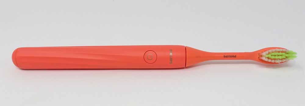 Miami coloured Sonicare one laid on side