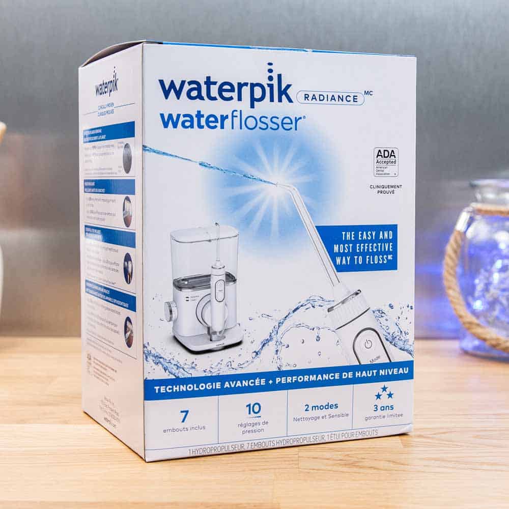 Waterpik Radiance retail box