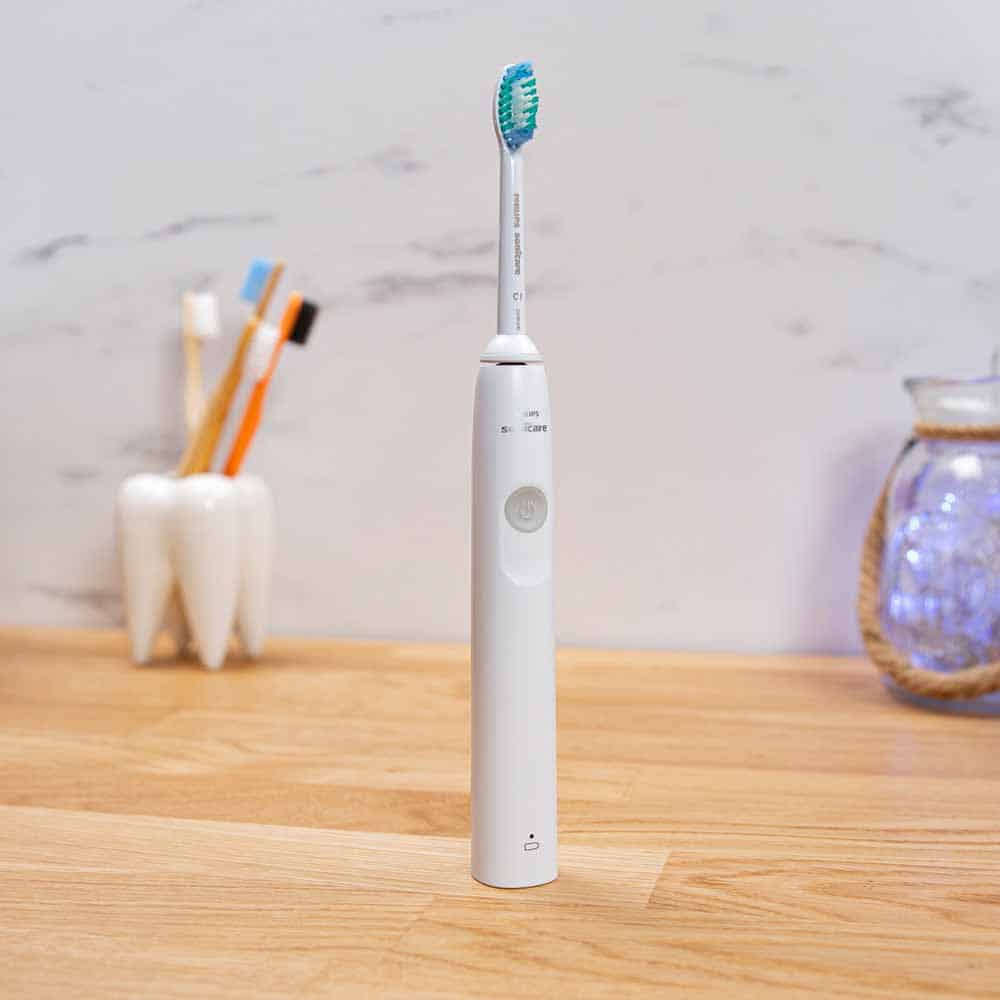 Sonicare 1100 stood on a countertop