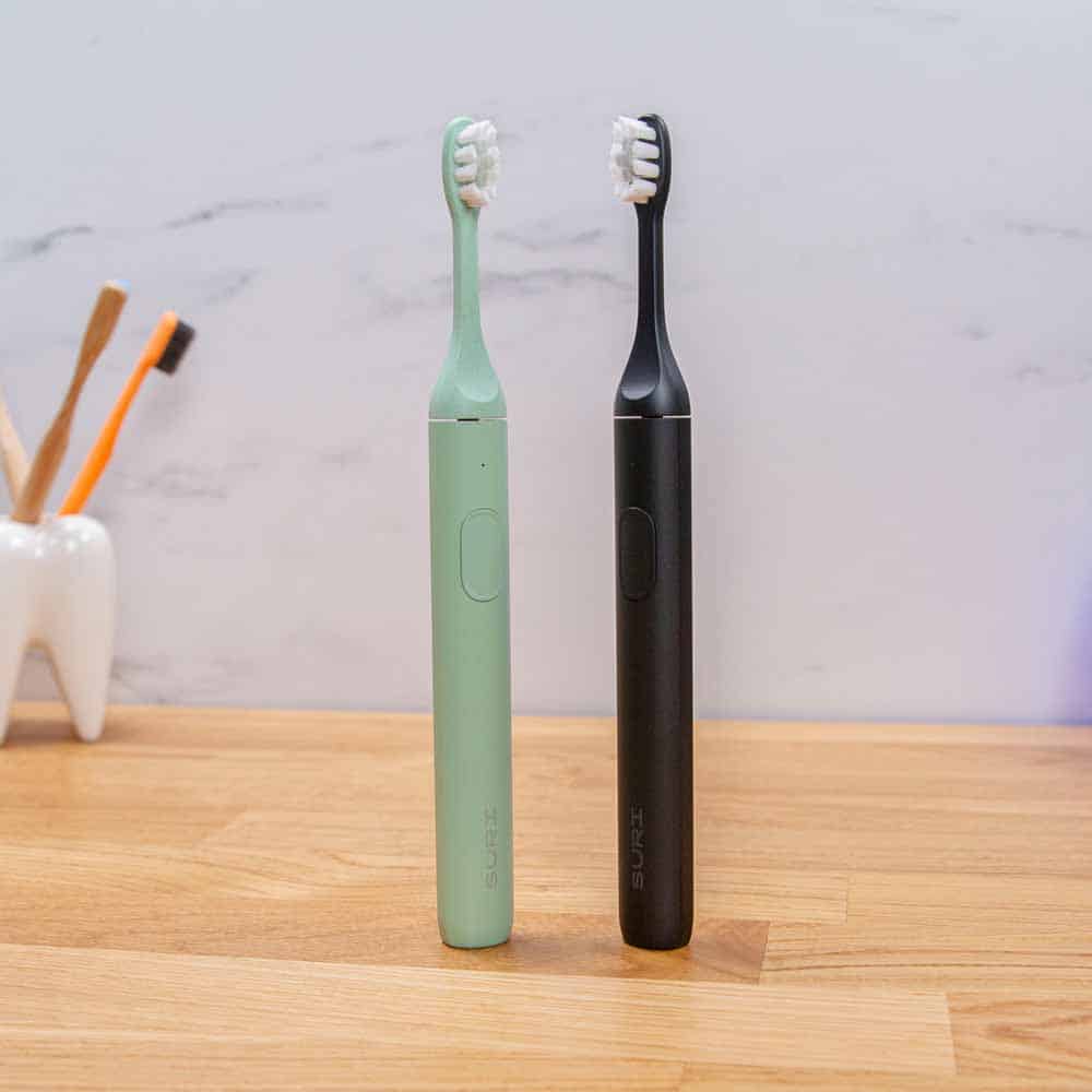 Green & Black SURI Sonic Toothbrush