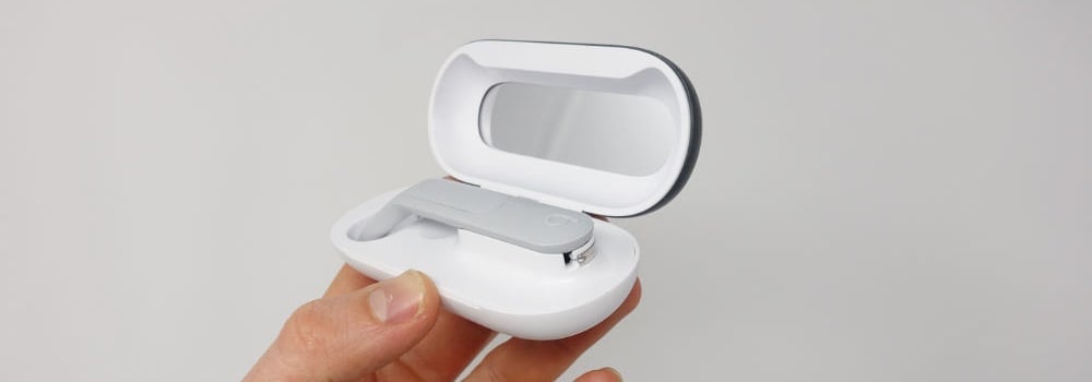 Quip Floss Pick In Travel Case In Hand