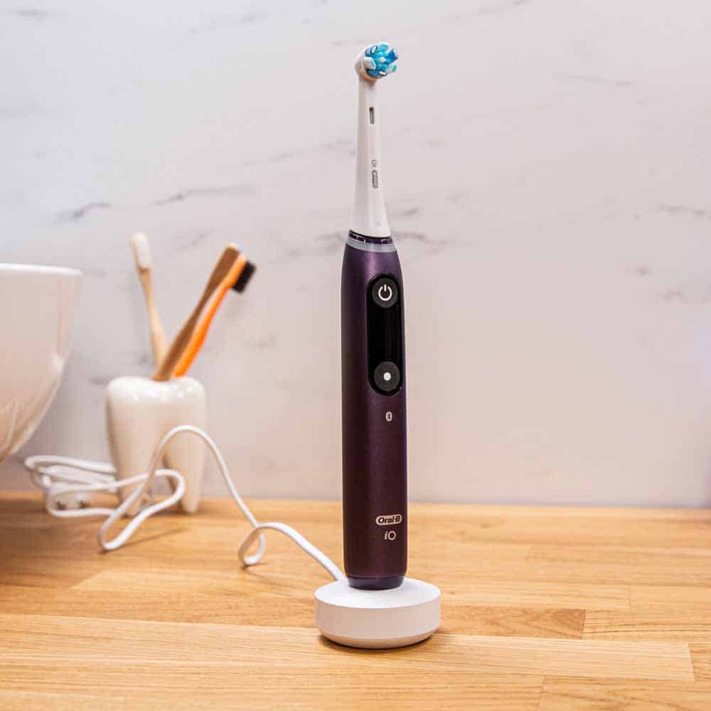 Oral-B iO 8 on charging stand
