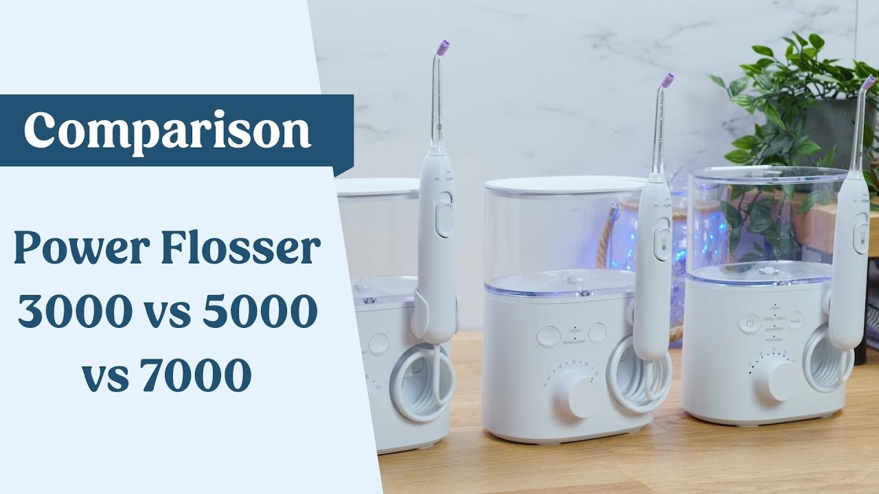 Video Thumbnail: Philips Sonicare Power Flosser Comparison (3000 vs 5000 vs 7000)