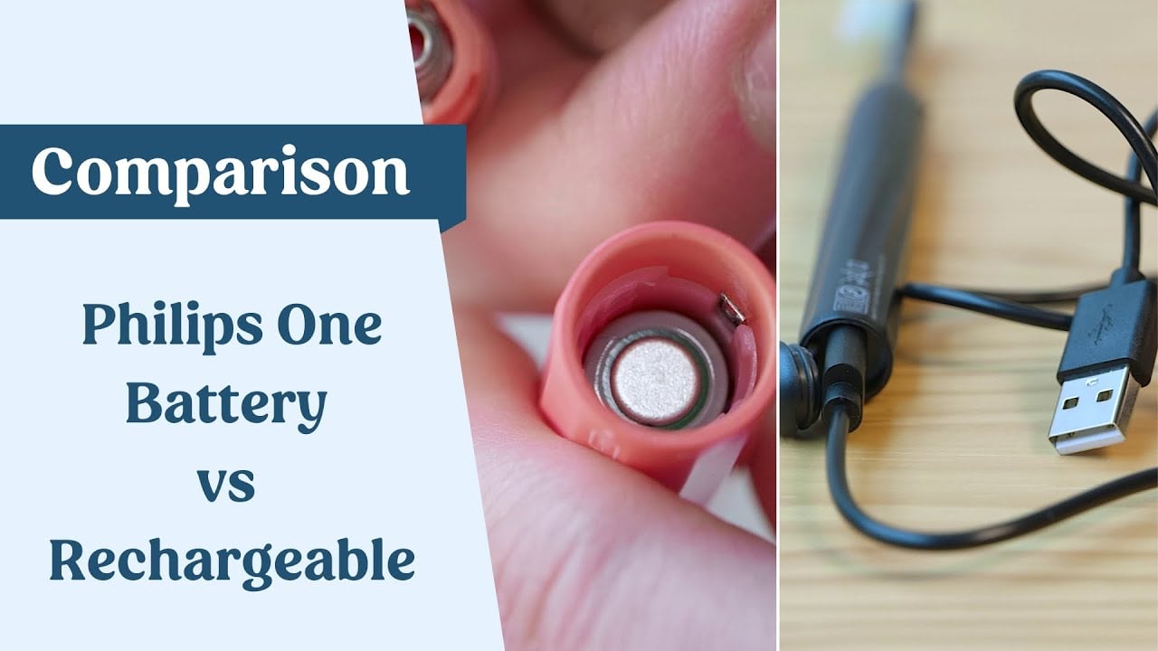 Video Thumbnail: Philips One by Sonicare Battery vs Rechargeable