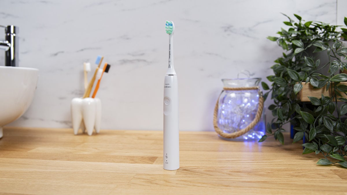 Sonicare 4100 Series stood upright